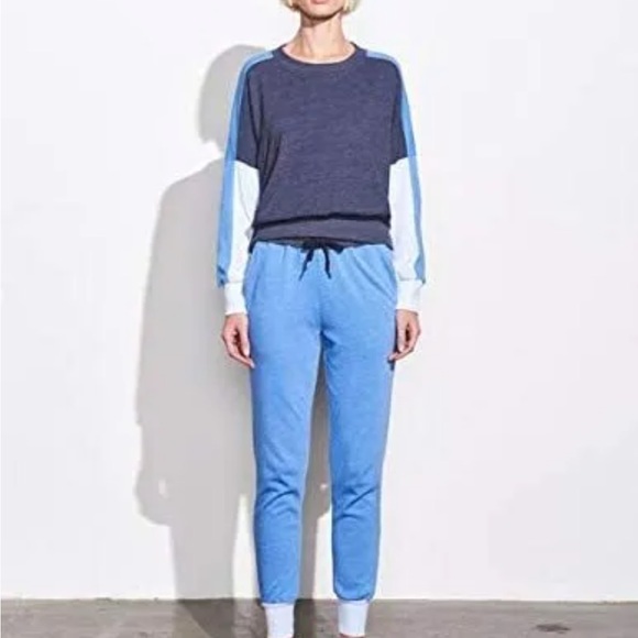 Sundry. Color block sweatpants. blue. Size 0. Small or x-small. - Picture 4 of 9